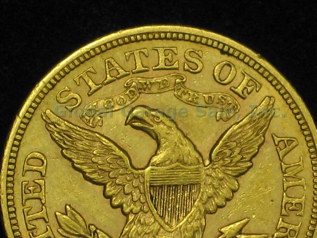 1879-S US Five Dollar $5 Liberty Head Half Eagle Gold Coin No Reserve Price! 4