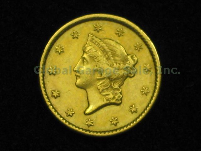 1851 US One Dollar $1 Liberty Head Gold Coin United States No Reserve Price!