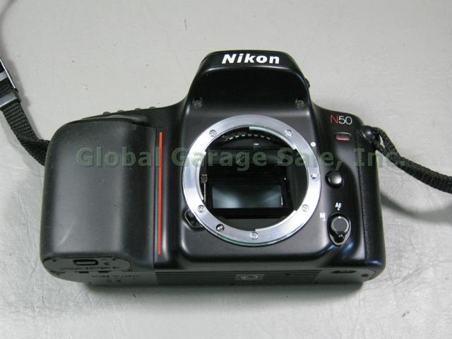 Nikon N50 AF Quantaray 70-300 f/4-5.6 D LDO Macro Nikkor 50 Lens QAF 6600 Flash+ 1
