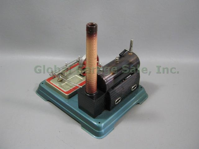 Vtg 1950s Fleischmann Model 120-4 Steam Engine Dampfmaschine Bundle W/ Table Saw 3