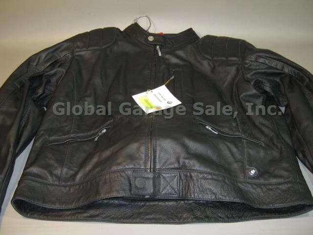 Mens Black BMW Motorrad Freeway Leather Motorcycle Jacket Sz 50R NWT NO RESERVE! 2