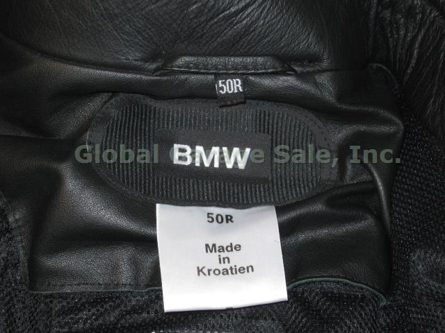 Mens Black BMW Motorrad Freeway Leather Motorcycle Jacket Sz 50R NWT NO RESERVE! 6