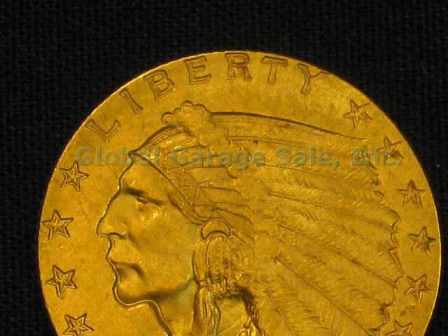 1926 US $2.50 Indian Head Quarter Eagle Gold Piece United States Coin NO RES! 1