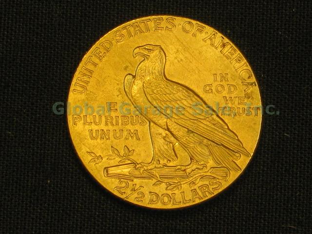 1926 US $2.50 Indian Head Quarter Eagle Gold Piece United States Coin NO RES! 3
