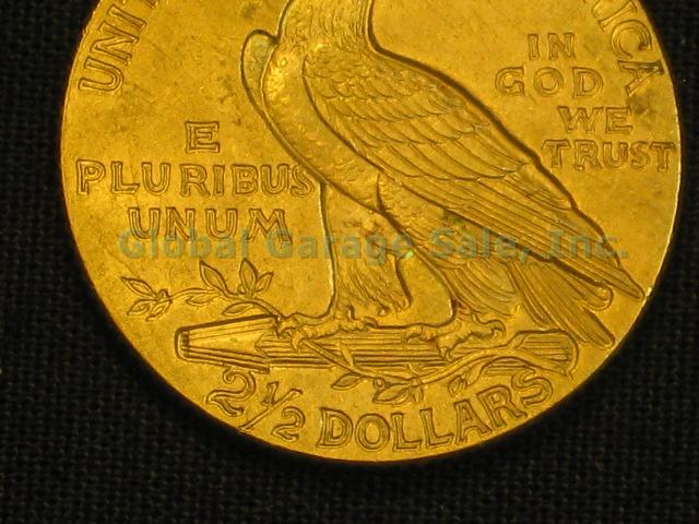 1926 US $2.50 Indian Head Quarter Eagle Gold Piece United States Coin NO RES! 5