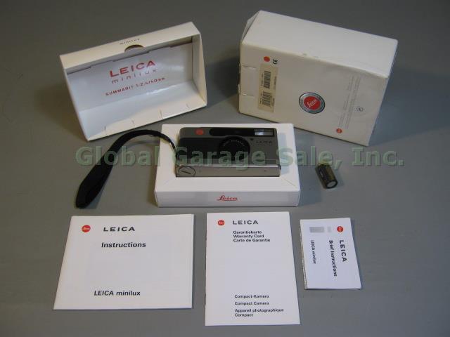 Leica Minilux 18006 35mm Film Rangefinder Camera 40mm f/2.4 Summarit Lens + Box+