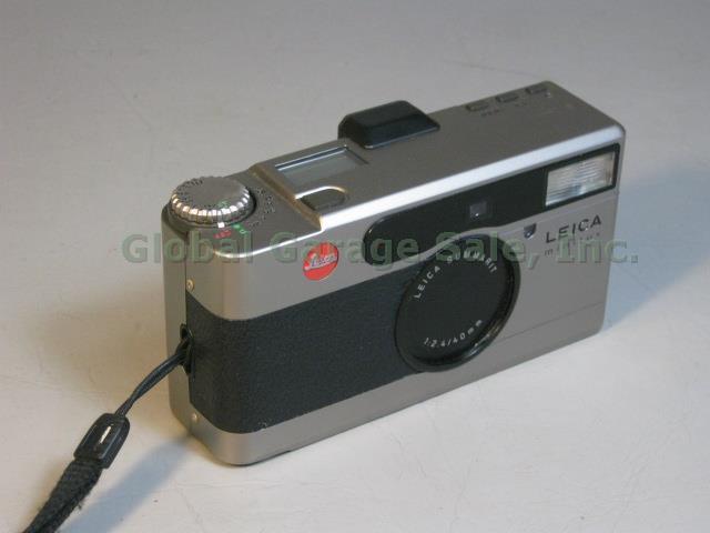 Leica Minilux 18006 35mm Film Rangefinder Camera 40mm f/2.4 Summarit Lens + Box+ 2