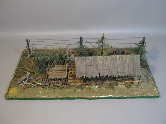 Vtg HO Fine Scale Miniatures Super Sawmill Built Weathered Kit #170 NO RESERVE!!