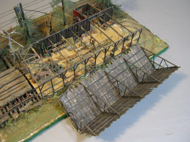 Vtg HO Fine Scale Miniatures Super Sawmill Built Weathered Kit #170 NO RESERVE!! 2