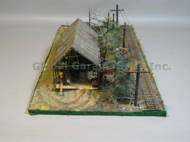 Vtg HO Fine Scale Miniatures Super Sawmill Built Weathered Kit #170 NO RESERVE!! 3