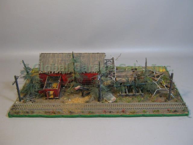 Vtg HO Fine Scale Miniatures Super Sawmill Built Weathered Kit #170 NO RESERVE!! 4