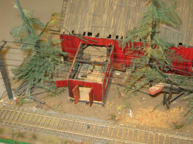 Vtg HO Fine Scale Miniatures Super Sawmill Built Weathered Kit #170 NO RESERVE!! 5