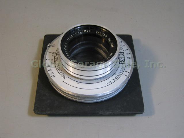 Ilex-Calumet Caltar 14 3/4" 375mm 6.3 Lens No 5 Universal Synchro Shutter W/Box+ 1