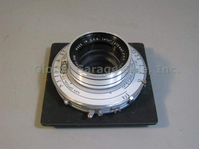 Ilex-Calumet Caltar 14 3/4" 375mm 6.3 Lens No 5 Universal Synchro Shutter W/Box+ 2