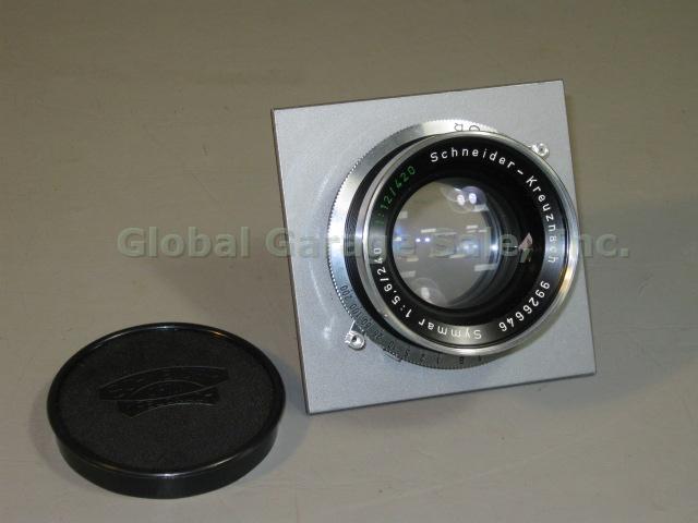 Schneider-Kreuznach Symmar f/5.6 240mm 1:12/420 Lens Compur Shutter Board Cap NR