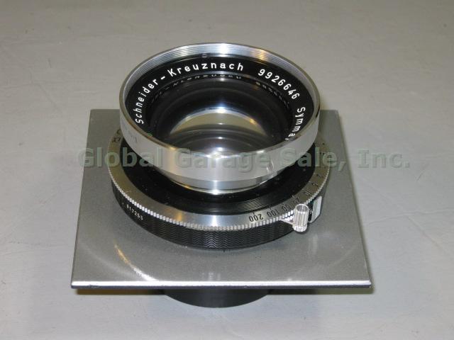 Schneider-Kreuznach Symmar f/5.6 240mm 1:12/420 Lens Compur Shutter Board Cap NR 1