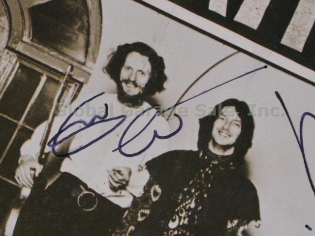 Blind Faith LP Album Hand Signed By 4 Eric Clapton Ginger Baker Steve Winwood 4