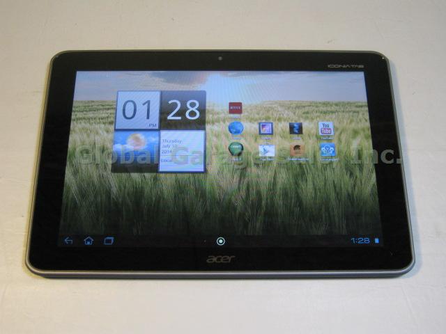 Acer Iconia Tab A200 Tablet 16GB 10" Screen WiFi Folio Cover Case AC Bundle NR!! 1