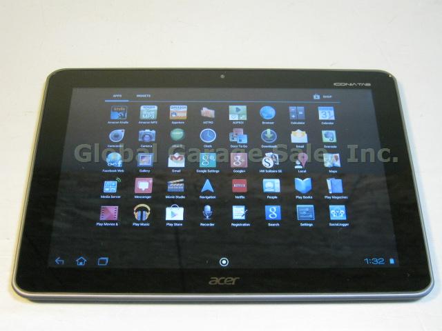 Acer Iconia Tab A200 Tablet 16GB 10" Screen WiFi Folio Cover Case AC Bundle NR!! 2