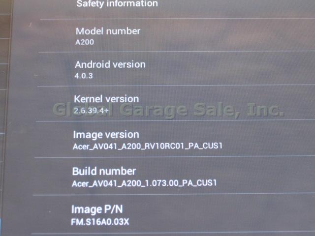 Acer Iconia Tab A200 Tablet 16GB 10" Screen WiFi Folio Cover Case AC Bundle NR!! 5