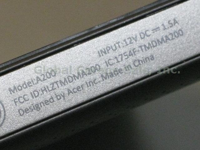 Acer Iconia Tab A200 Tablet 16GB 10" Screen WiFi Folio Cover Case AC Bundle NR!! 11