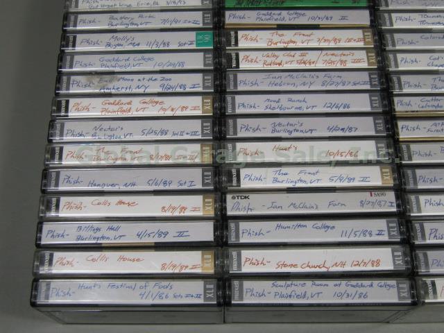 260 Vtg Live Concert Audio Cassette Tape Lot Phish Vermont Band 1984-1995 Dead + 1