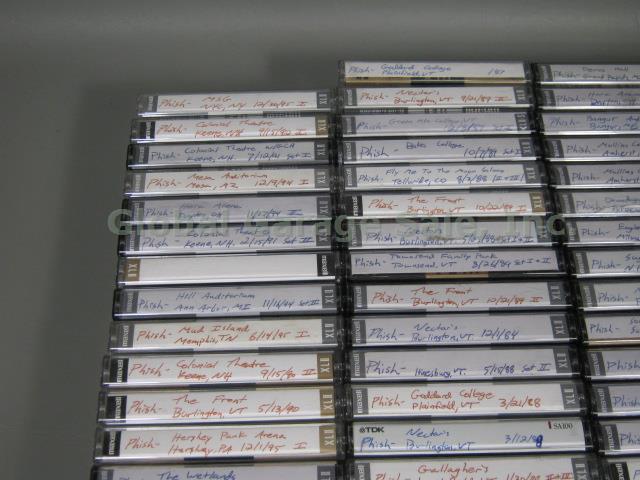 260 Vtg Live Concert Audio Cassette Tape Lot Phish Vermont Band 1984-1995 Dead + 3