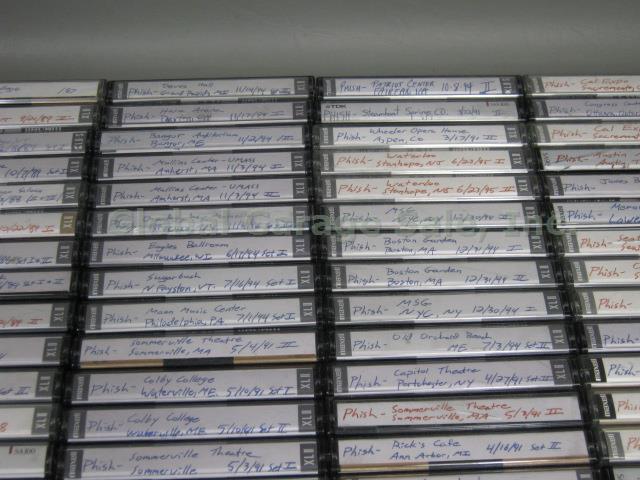260 Vtg Live Concert Audio Cassette Tape Lot Phish Vermont Band 1984-1995 Dead + 6