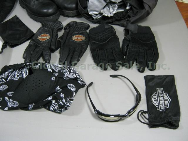 Motorcycle Lot Harley Davidson Boot Glove Glasses 2 Helmet Zan Face Mask Cover + 1