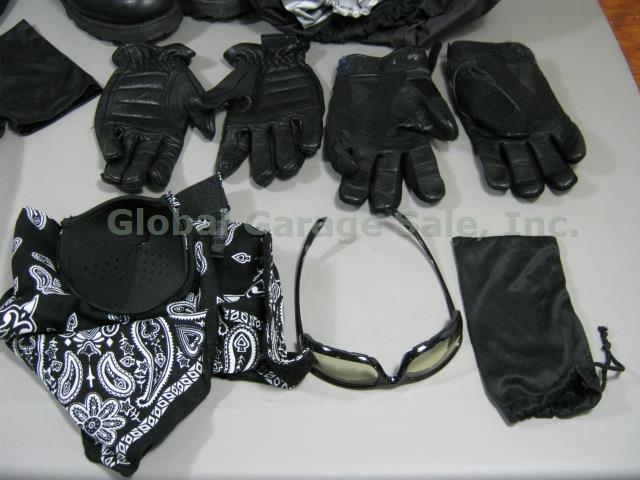Motorcycle Lot Harley Davidson Boot Glove Glasses 2 Helmet Zan Face Mask Cover + 2