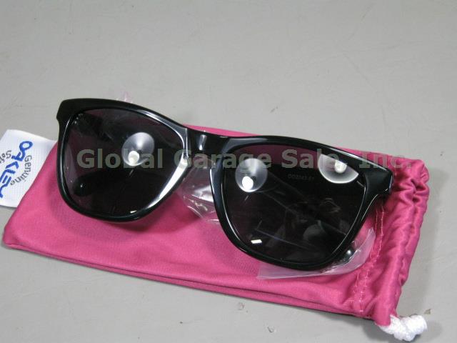 New Oakley Frogskins Sunglasses Matte Black Ice Iridium Polarized Lens 24-403 NR 1