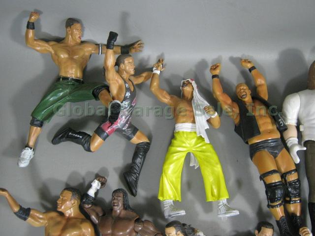 Huge 50+ Piece WWE WCW WWF Jakks Wrestling Figure Collection Lot 1998-2007 NR! 1