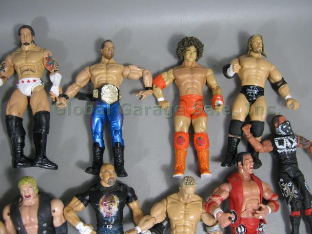 Huge 50+ Piece WWE WCW WWF Jakks Wrestling Figure Collection Lot 1998-2007 NR! 3