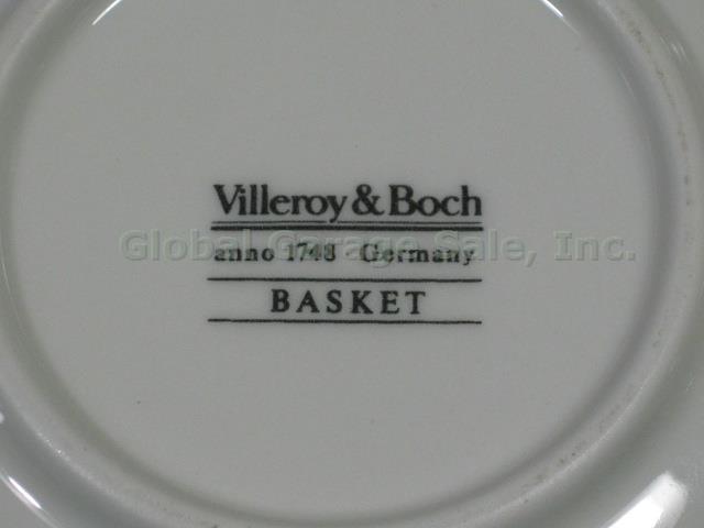 13 Villeroy & Boch Basket Sauce Fruit Dessert Berry Bowls 5" Brown Backstamp NR! 5