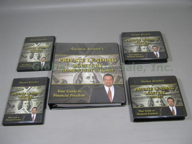 George Antone Private Lending Mastery Home Study Course DVD Start Up Data CD Lot