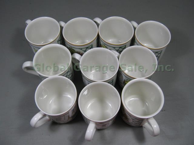 10 Villeroy & Boch Basket 11-Oz Coffee Tea Mugs 3-1/8" x 3-1/2" Black Backstamp 2