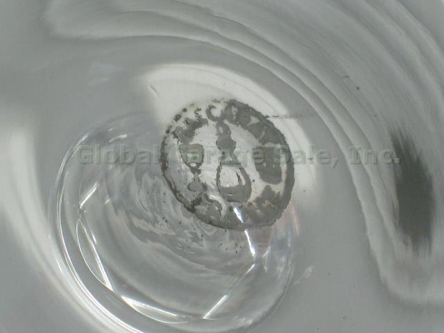 2 Vtg Discontinued Signed Baccarat Genova Cut Crystal Wine Glass Water Goblet 7" 4