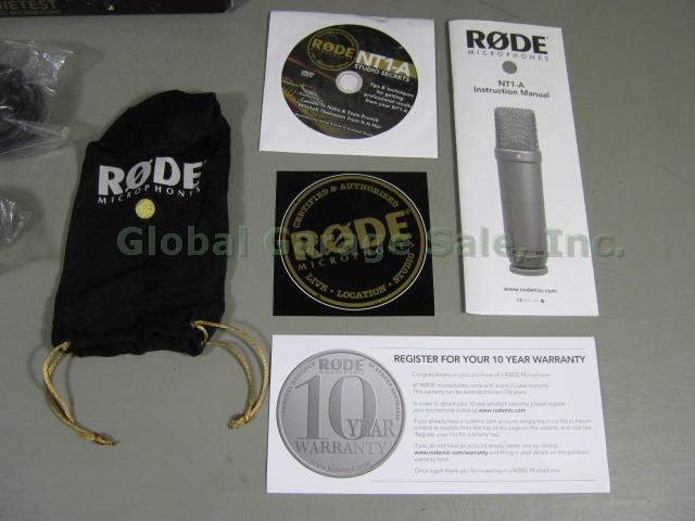 NIB Rode NT1-A Studio Condenser Microphone Recording Solution w/ SM6 Shock Mount 5