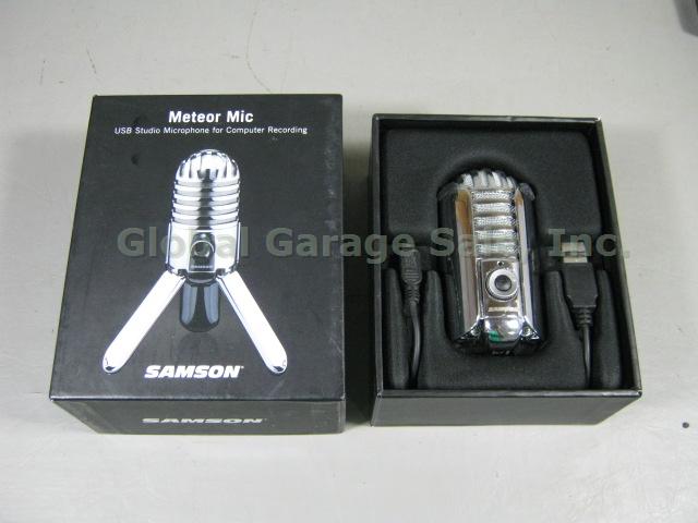 Samson CO1U Condenser Microphone w/ Stand + Cables + Meteor USB Studio Mic ++NR! 4