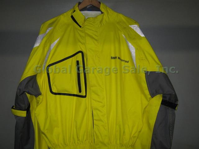 Mens BMW Motorrad ProRain 3 Motorcycle Rain Suit Size XXL Yellow Gray Silver NR! 1