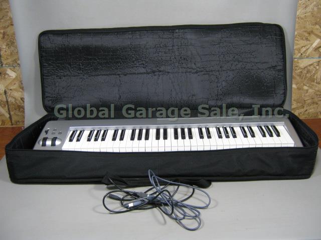 M-Audio Keystation 61ES 61-Key Semi Weighted USB MIDI Keyboard Controller + Bag