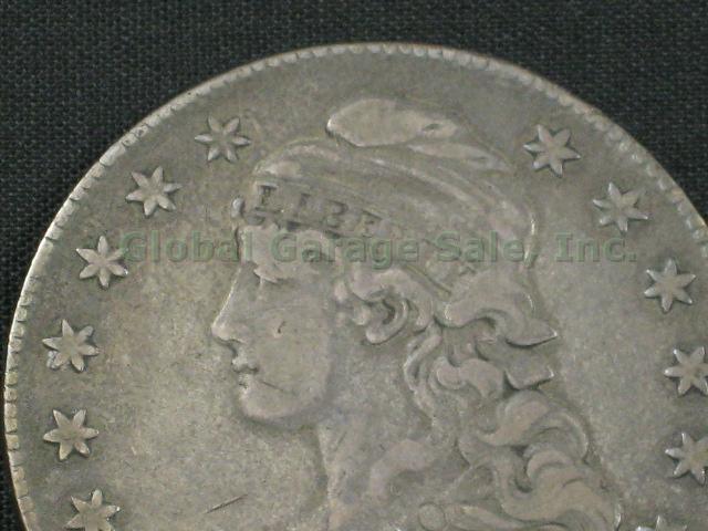 1834 Capped Bust United States Silver Half Dollar 50 Cent Coin No Reserve Price! 1