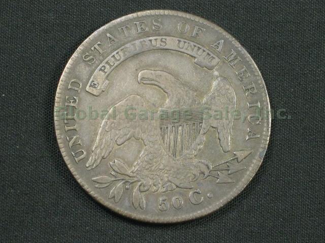 1834 Capped Bust United States Silver Half Dollar 50 Cent Coin No Reserve Price! 3