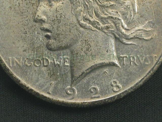 1928 United States Silver Peace Dollar Rare Key Date No Reserve Price! 2