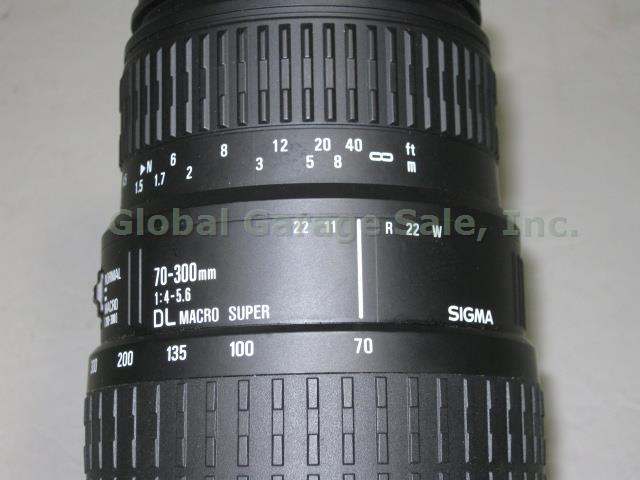 Sigma DL 70-300mm f/4-5.6 Macro Super Zoom Lens For Canon? Cap EOS Digital Strap 3