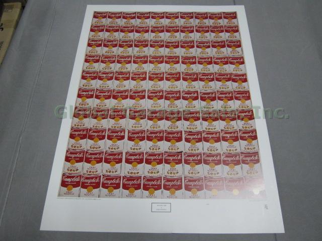 Vtg Andy Warhol 100 Cans Beef Noodle Soup Art Print Poster 1978 Haddads 24"x35"