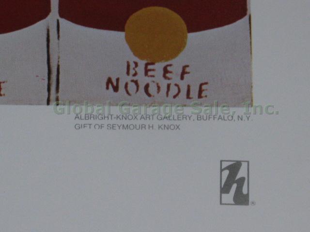 Vtg Andy Warhol 100 Cans Beef Noodle Soup Art Print Poster 1978 Haddads 24"x35" 5