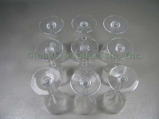 9 Vtg Discontinued Signed Baccarat Genova Cut Crystal Port Wine Glass Set Lot 6" 2