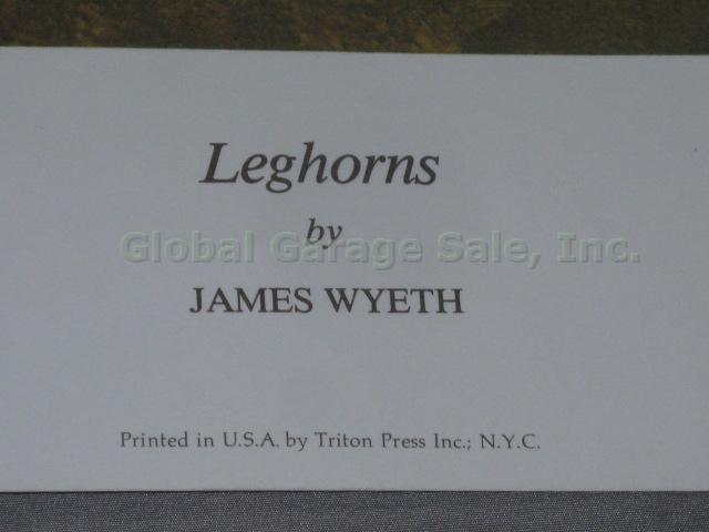 10 Andrew James Jamie Wyeth Art Print Poster Lot Leghorns Big Room Ides Of March 2