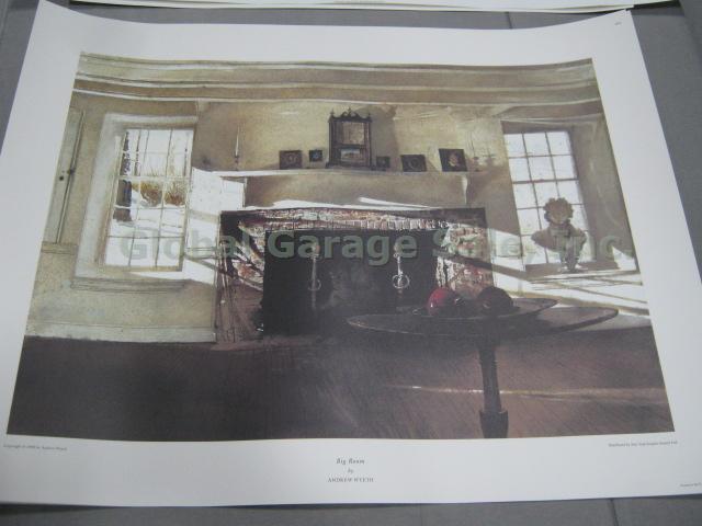 10 Andrew James Jamie Wyeth Art Print Poster Lot Leghorns Big Room Ides Of March 10